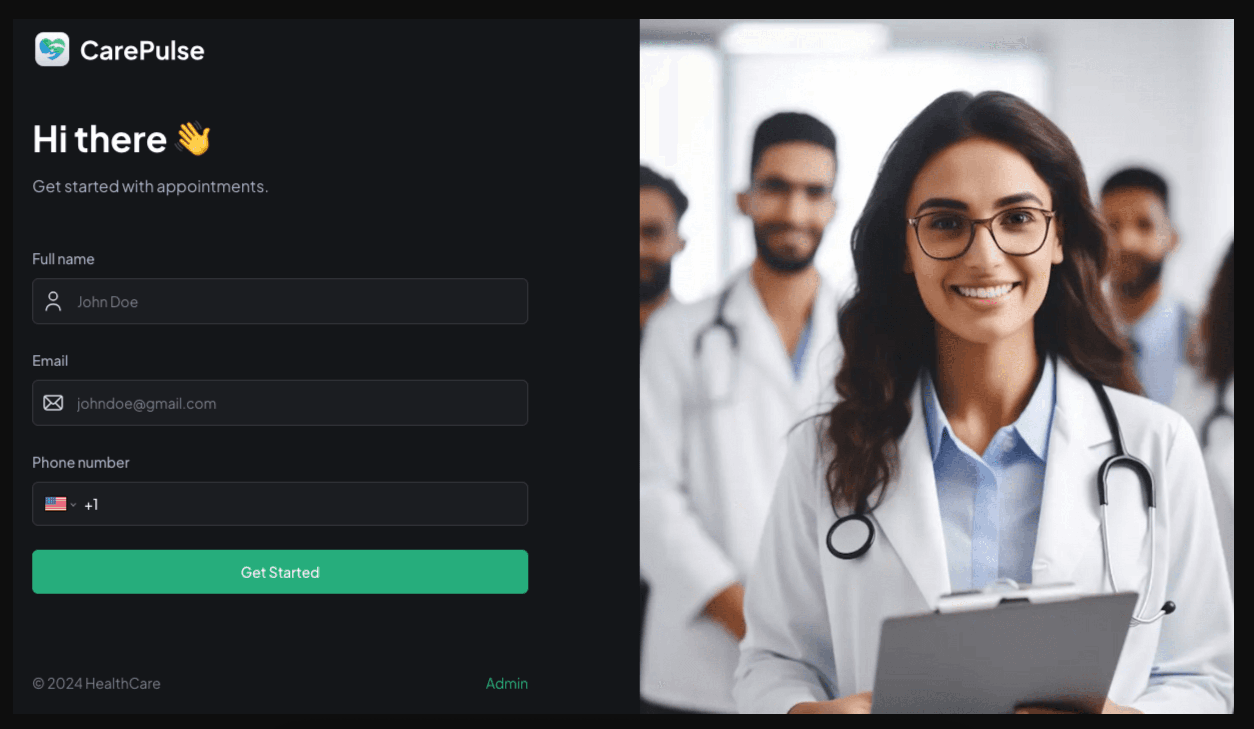 HealthCare Doctor Appointment Management System - Next.js FullStack Project (Featuring Admin Dashboard Approve/Decline SMS Notifications)