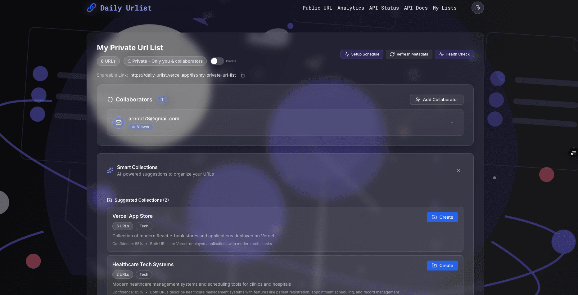 Smart AI Collaborative URL Bookmark Manager - Next.js, TanStack React Query, Prisma, PostgreSQL, Upstash, QStash, Cloudinary, Google Gemini, Groq, OpenRouter, Hugging Face FullStack Project