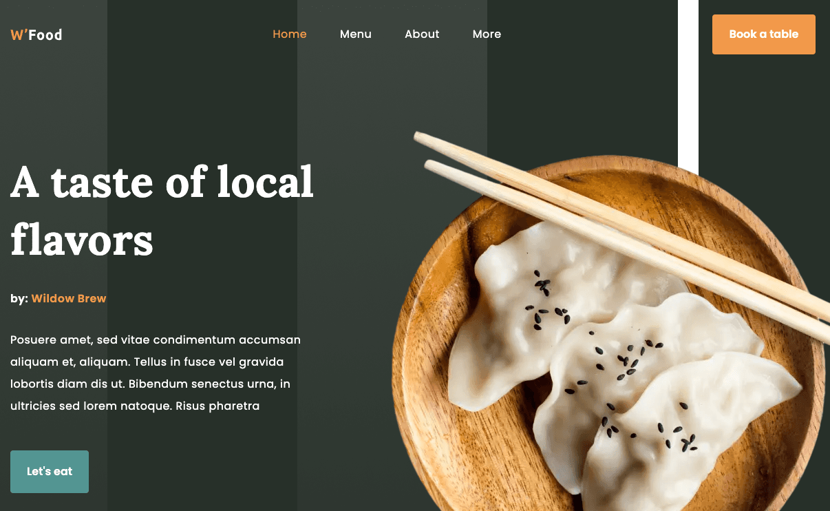 Restaurant TS Landing Page - Next.js, TailwindCSS, Framer Motion Frontend Project